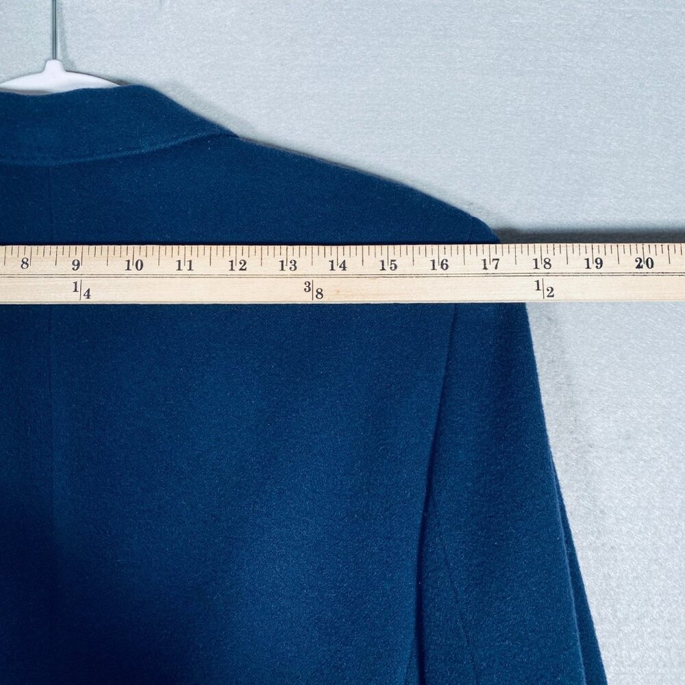 Lauren Ralph Lauren Blazer Womens 6 Blue Wool Jacket Old Money Academia - Picture 7 of 10